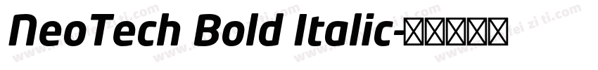 NeoTech Bold Italic字体转换